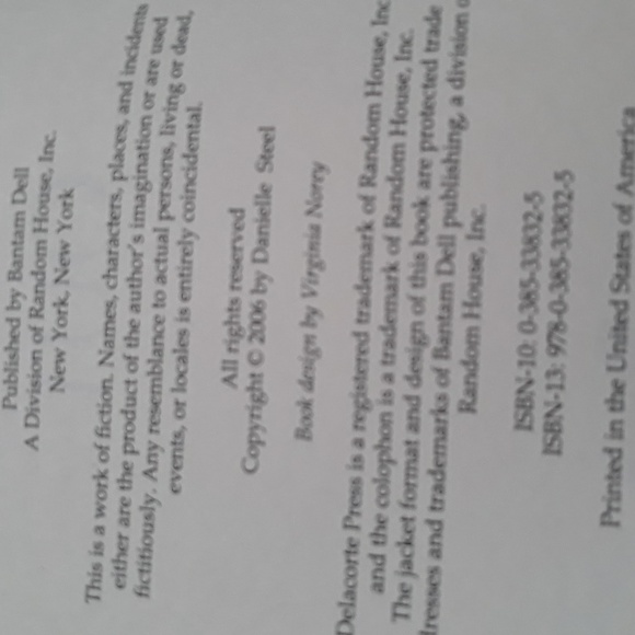 Danielle Steel's hardcover Coming Out Copyright 2006 - Picture 7 of 10